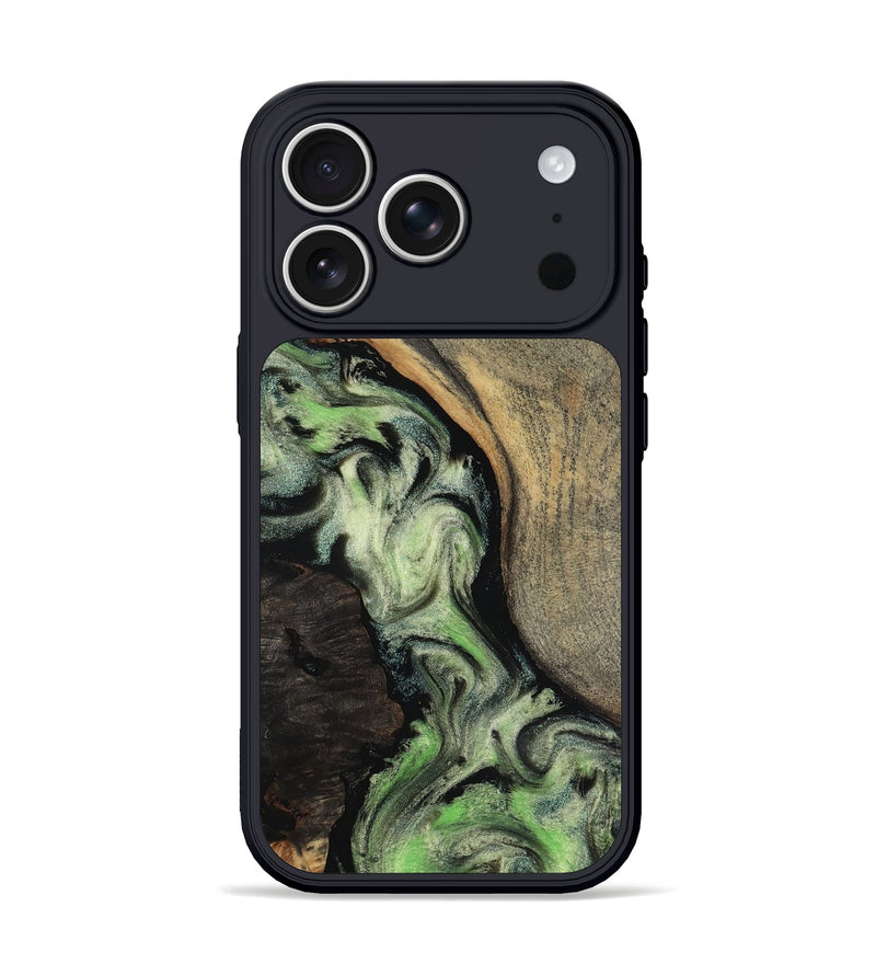 iPhone 17 Pro Wood Phone Case - Kaia (Green, 818379)