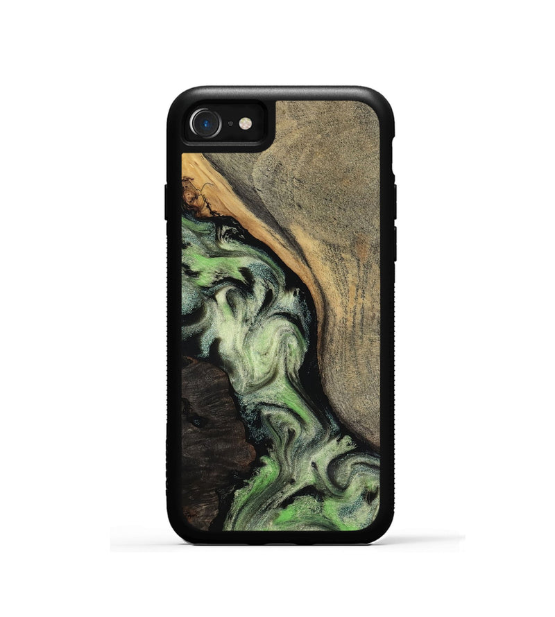 iPhone SE Wood Phone Case - Kaia (Green, 818379)
