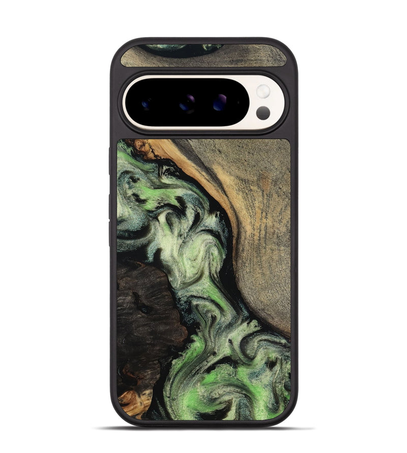 Pixel 9 Wood Phone Case - Kaia (Green, 818379)