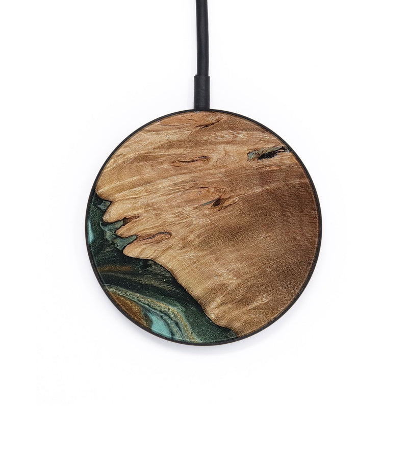 Circle Wood Wireless Charger - Nylah (Green, 818381)
