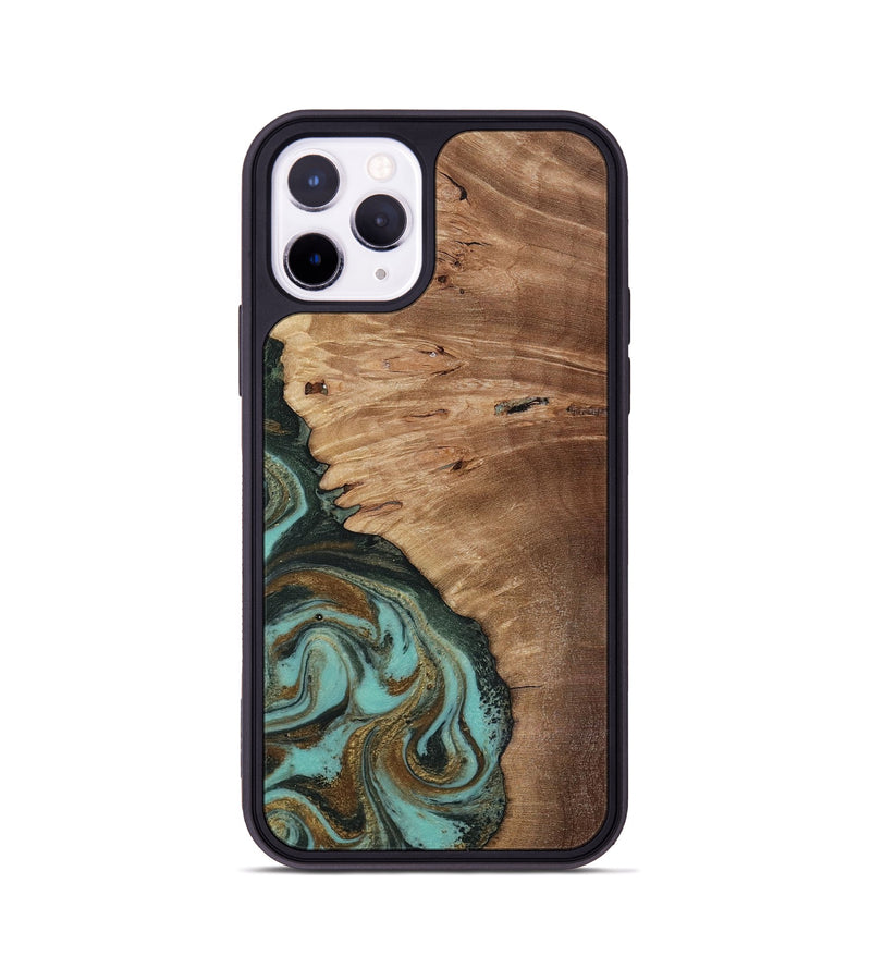 iPhone 11 Pro Wood Phone Case - Nylah (Green, 818381)