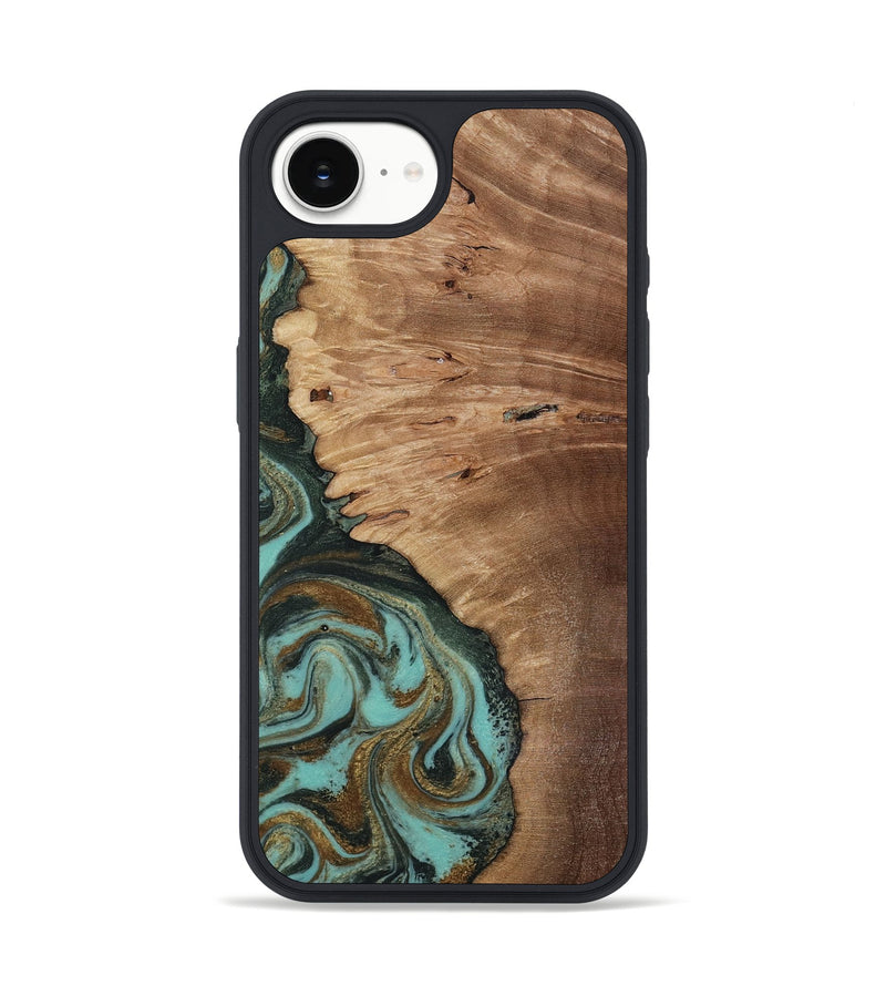 iPhone 16e Wood Phone Case - Nylah (Green, 818381)