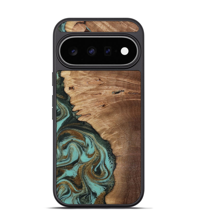Pixel 11 Pro Wood Phone Case - Nylah (Green, 818381)