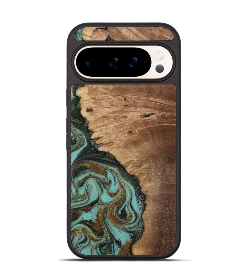 Pixel 9 Pro Wood Phone Case - Nylah (Green, 818381)