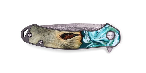 EDC Wood Pocket Knife - Carlos (Green, 818385)
