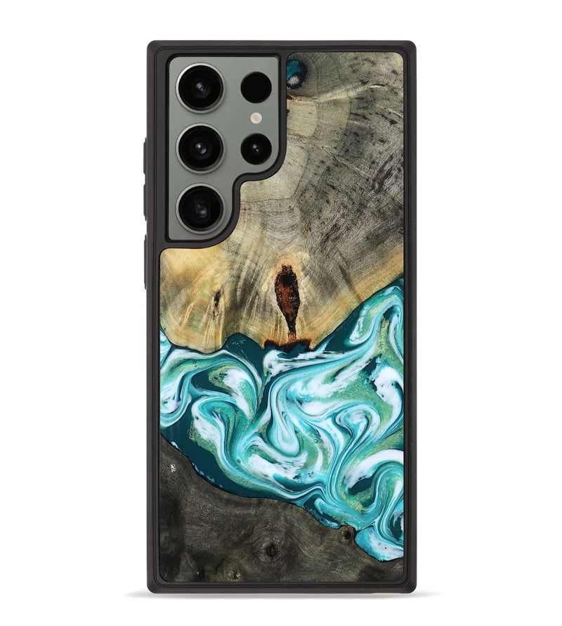 Galaxy S23 Ultra Wood Phone Case - Carlos (Green, 818385)
