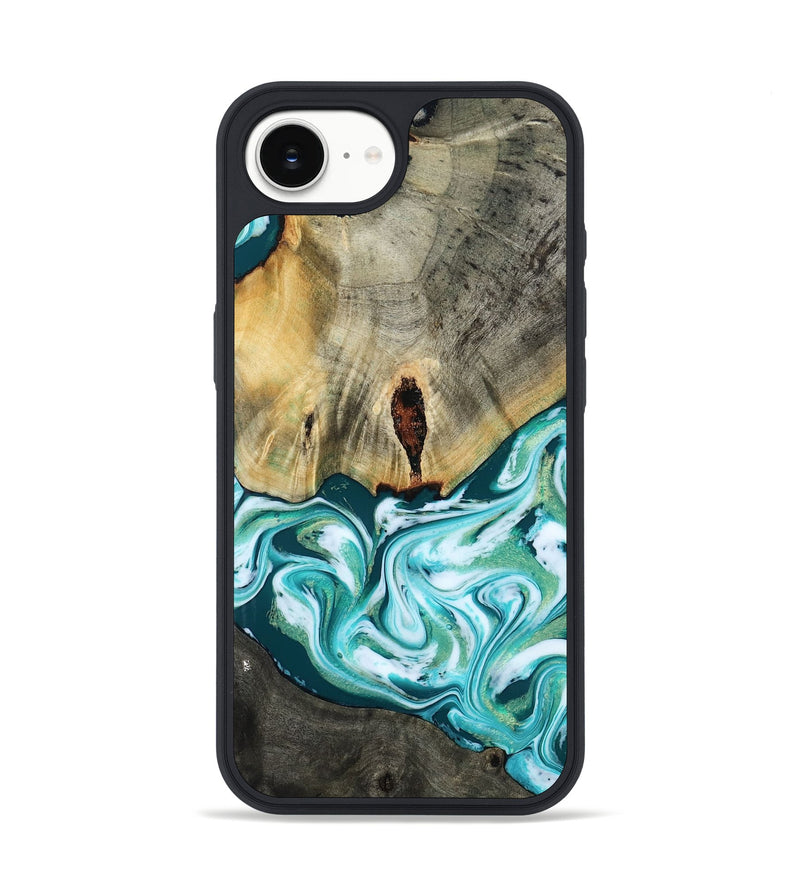 iPhone 16e Wood Phone Case - Carlos (Green, 818385)