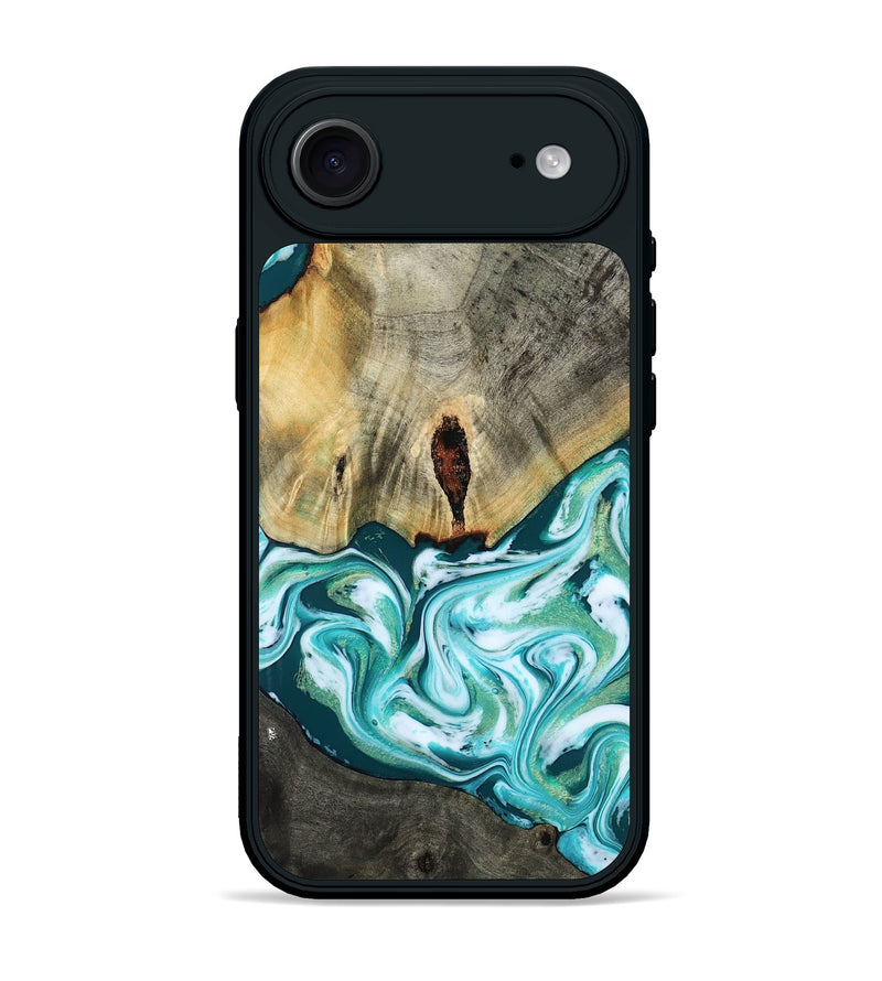 iPhone 17 Air Wood Phone Case - Carlos (Green, 818385)