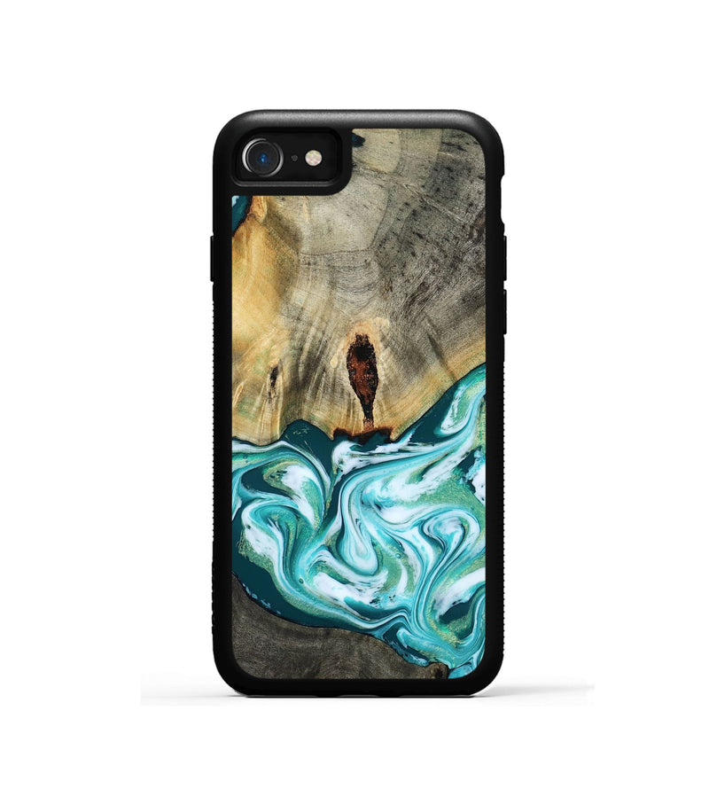 iPhone SE Wood Phone Case - Carlos (Green, 818385)