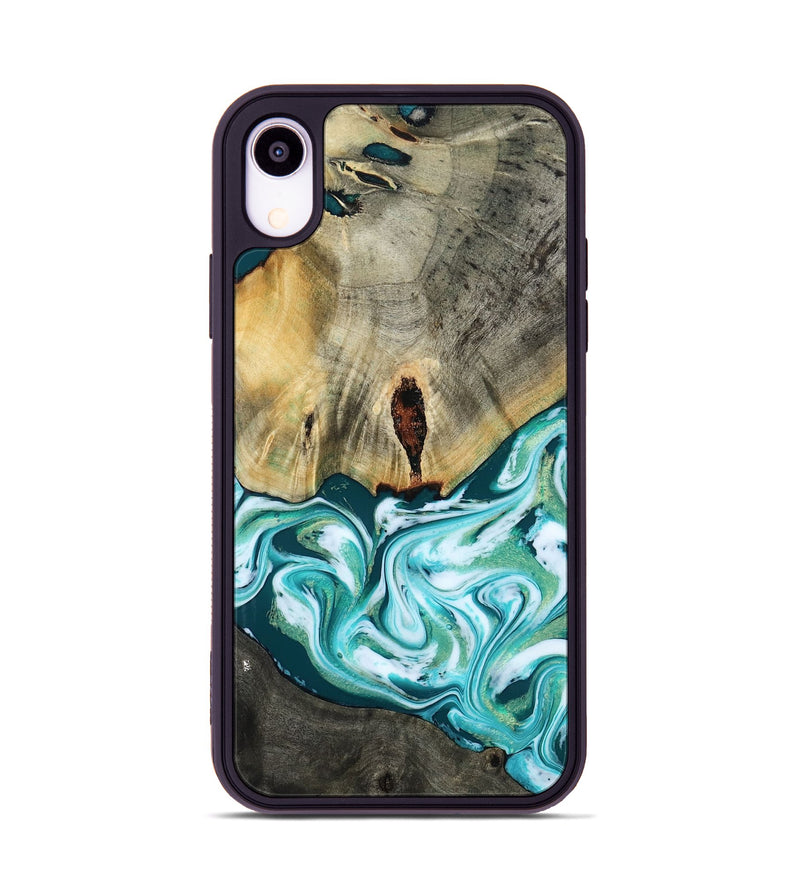 iPhone Xr Wood Phone Case - Carlos (Green, 818385)
