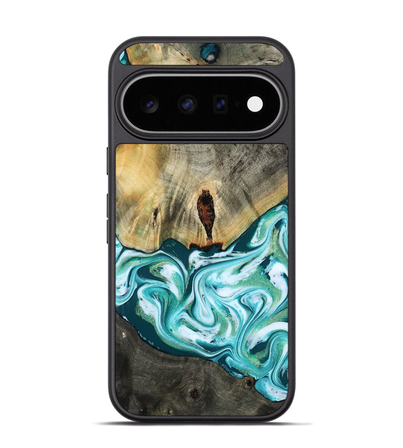 Pixel 11 Pro Wood Phone Case - Carlos (Green, 818385)
