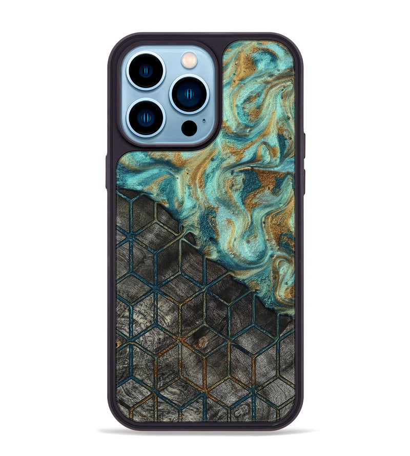 iPhone 14 Pro Max Wood Phone Case - Stefan (Pattern, 818391)