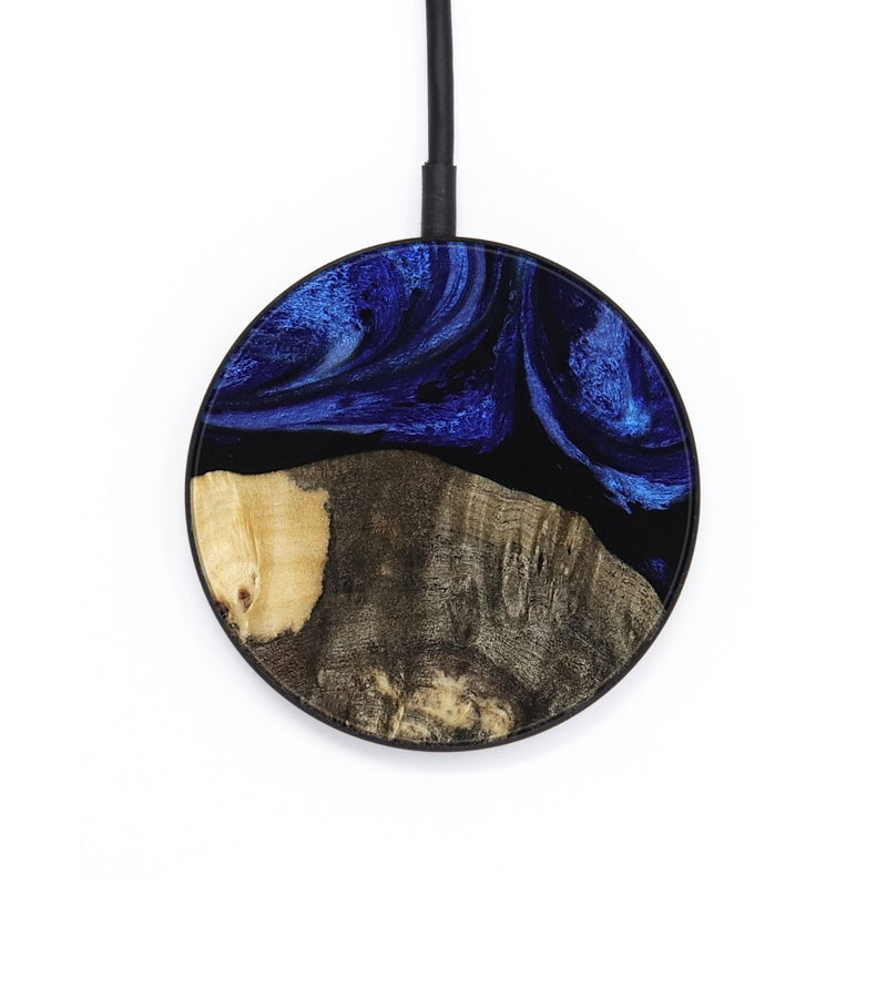 Circle Wood Wireless Charger - Leeann (Blue, 818396)