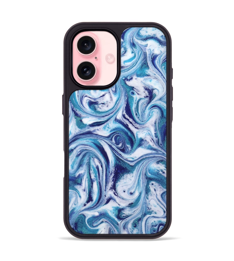 iPhone 16 ResinArt Phone Case - Alida (Blue, 818401)
