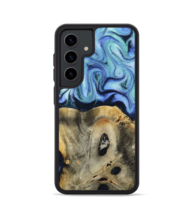 Galaxy S24 Wood Phone Case - Myrtle (Blue, 818405)