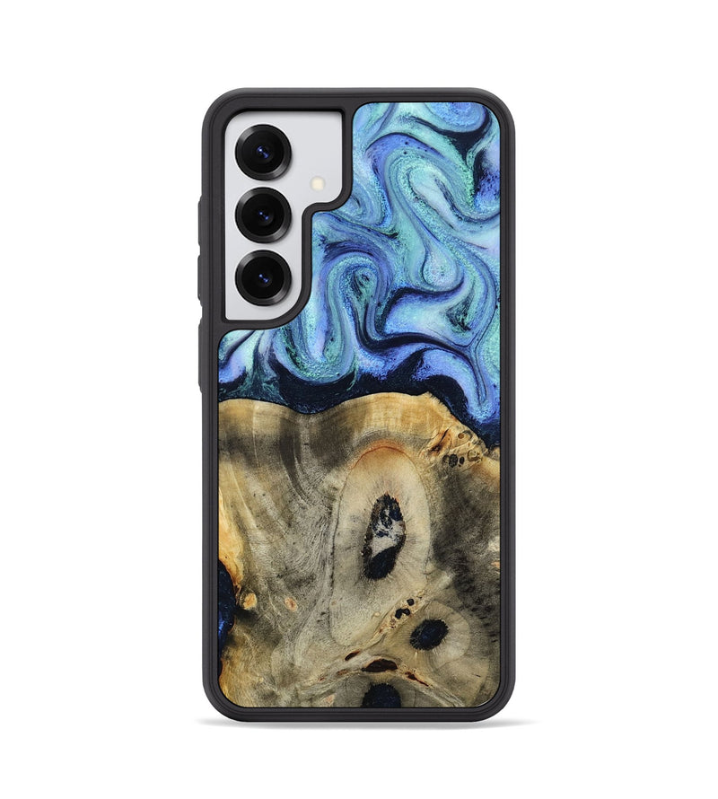 Galaxy S25 Wood Phone Case - Myrtle (Blue, 818405)