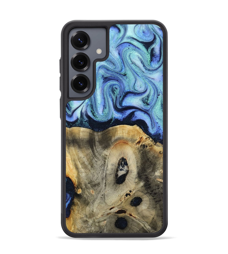 Galaxy S25 Plus Wood Phone Case - Myrtle (Blue, 818405)