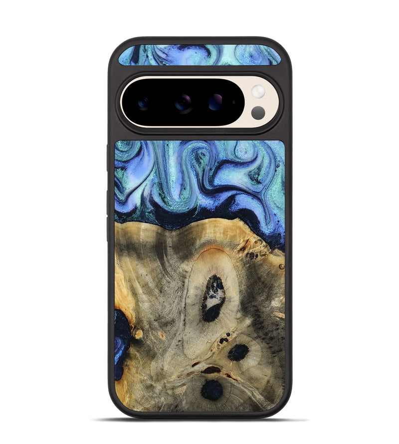 Pixel 10 Pro Wood Phone Case - Myrtle (Blue, 818405)
