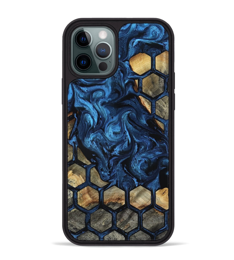 iPhone 12 Pro Max Wood Phone Case - Flor (Pattern, 818410)