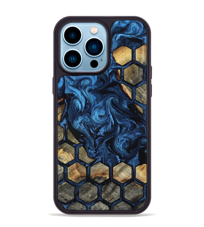 iPhone 14 Pro Max Wood Phone Case - Flor (Pattern, 818410)