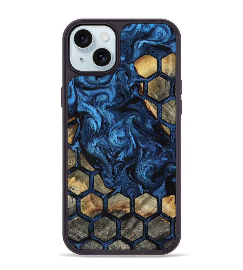 iPhone 15 Plus Wood Phone Case - Flor (Pattern, 818410)