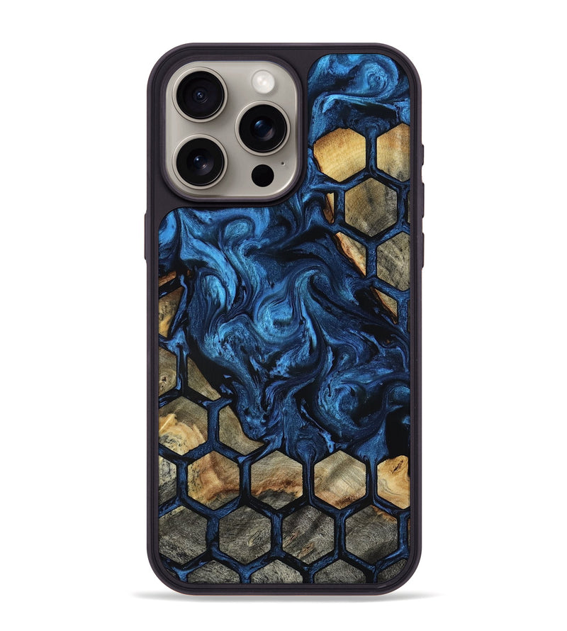 iPhone 15 Pro Max Wood Phone Case - Flor (Pattern, 818410)