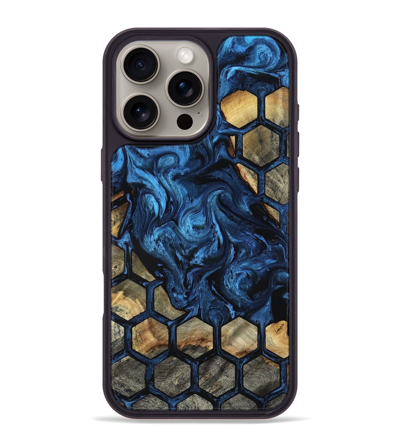 iPhone 16 Pro Max Wood Phone Case - Flor (Pattern, 818410)