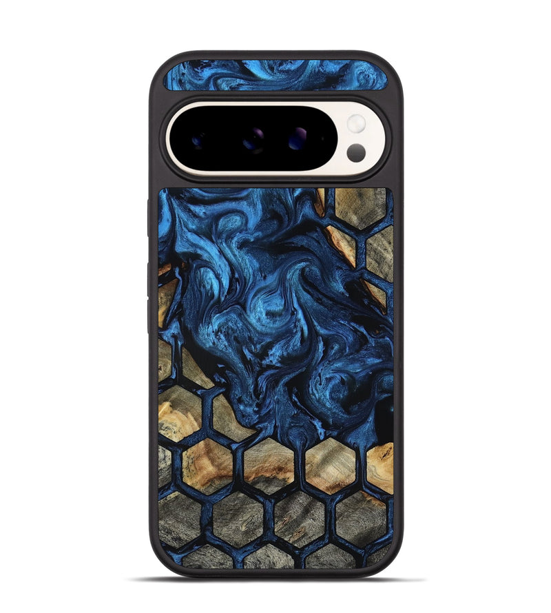 Pixel 9 Wood Phone Case - Flor (Pattern, 818410)