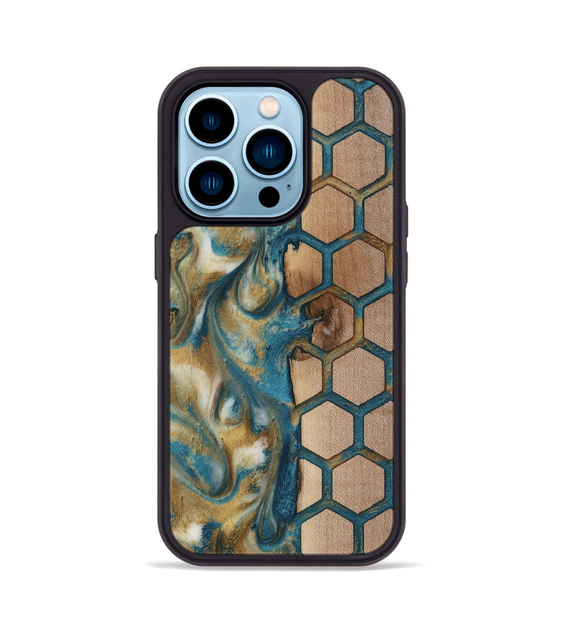 iPhone 14 Pro Wood Phone Case - Brionna (Pattern, 818412)