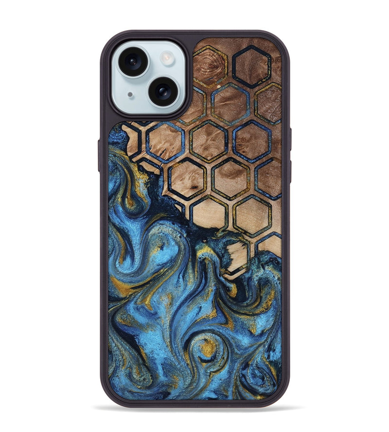 iPhone 15 Plus Wood Phone Case - Jayson (Pattern, 818414)