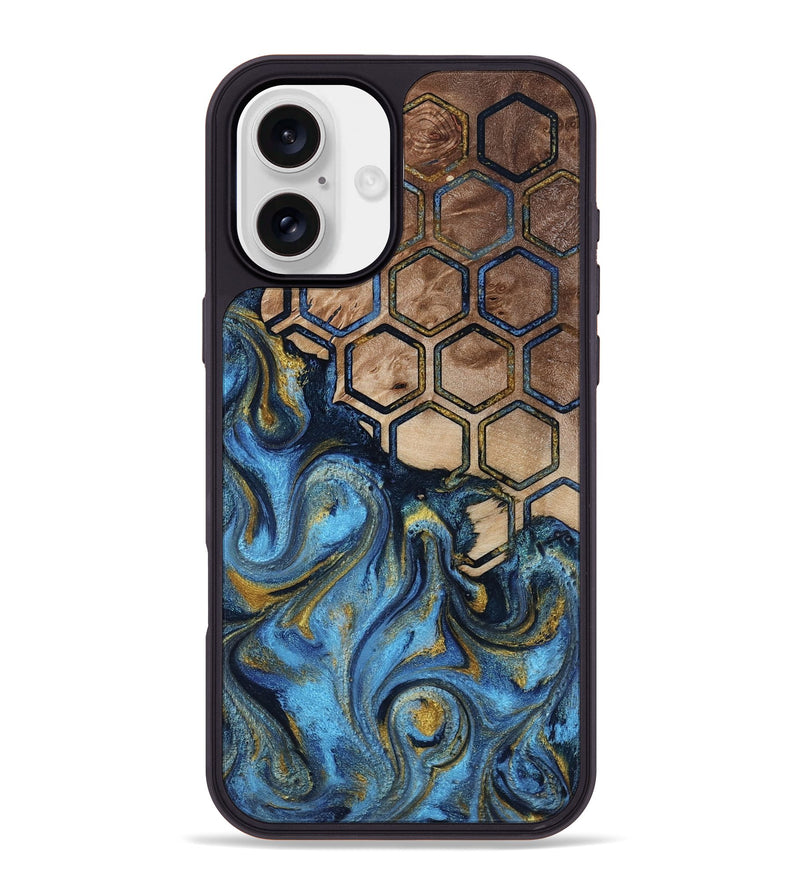 iPhone 16 Plus Wood Phone Case - Jayson (Pattern, 818414)