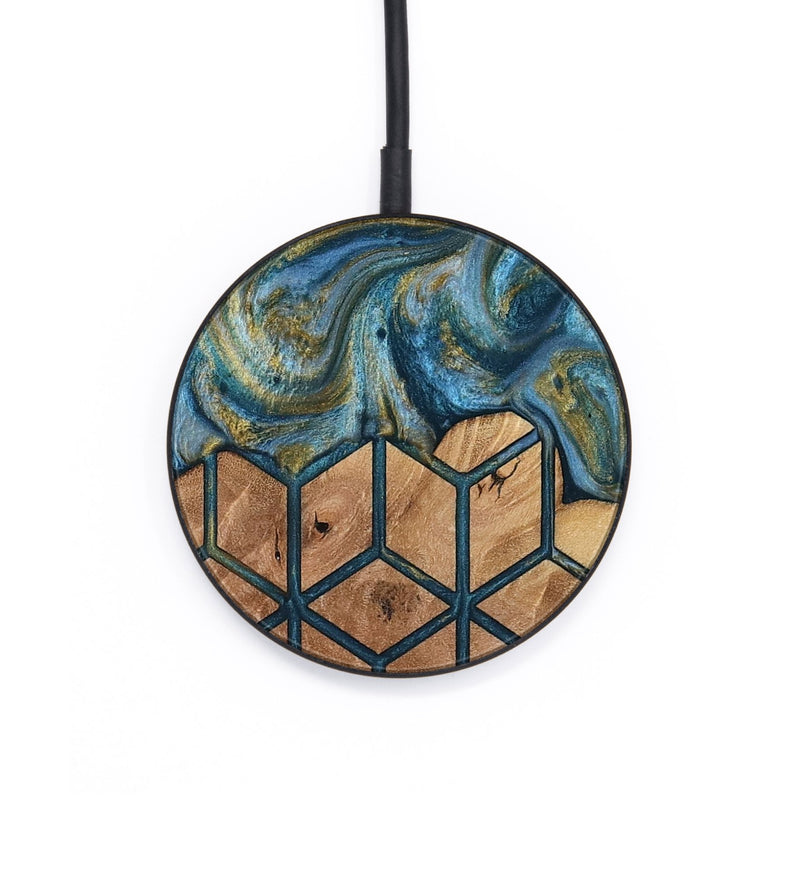 Circle Wood Wireless Charger - Rubye (Pattern, 818436)