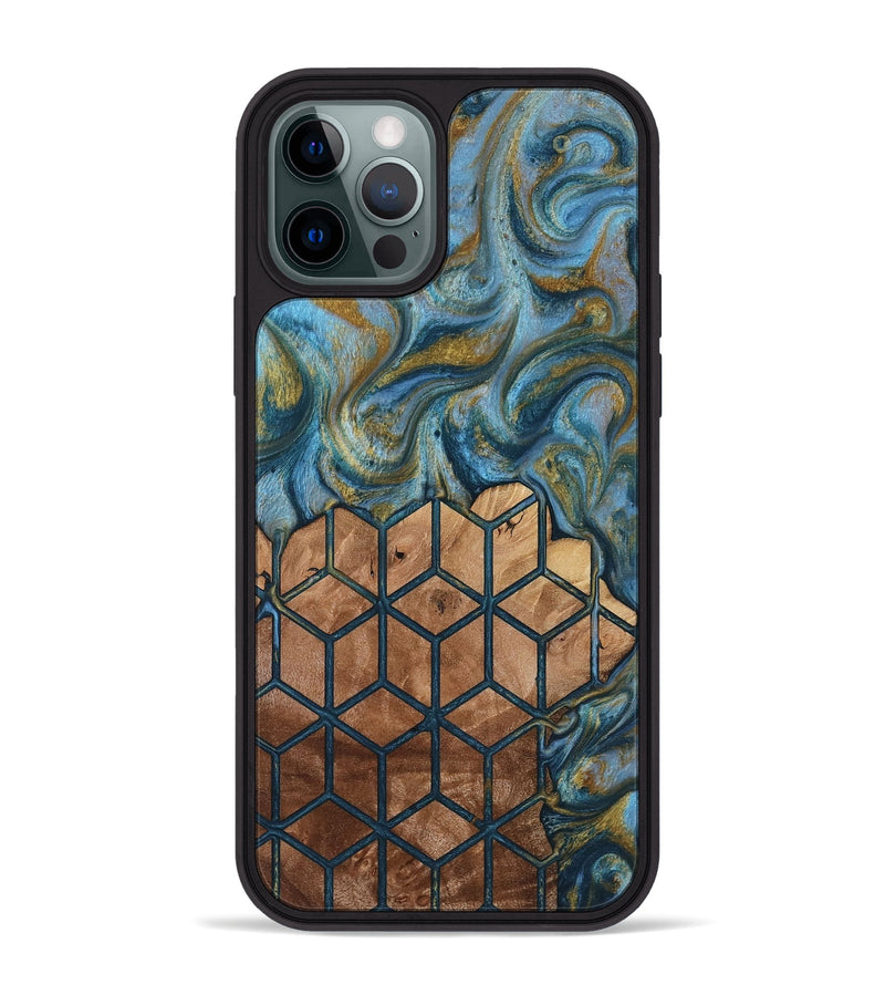 iPhone 12 Pro Max Wood Phone Case - Rubye (Pattern, 818436)