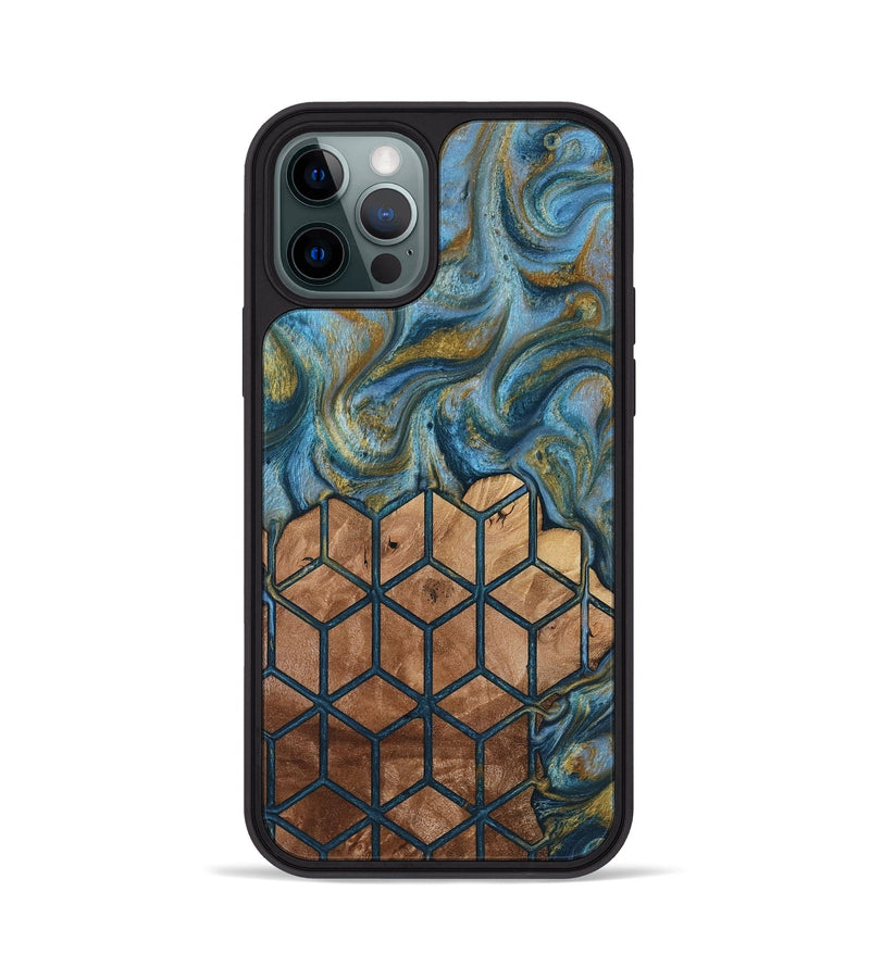 iPhone 12 Pro Wood Phone Case - Rubye (Pattern, 818436)