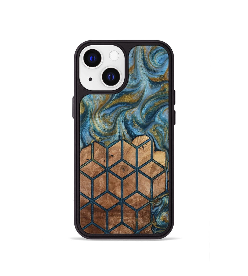 iPhone 13 mini Wood Phone Case - Rubye (Pattern, 818436)