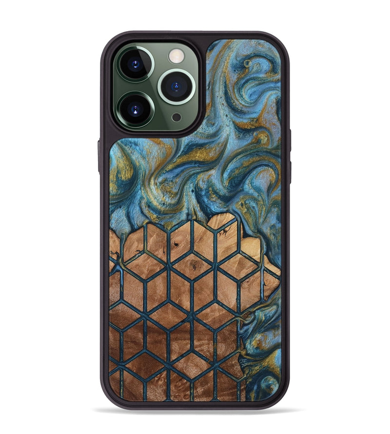 iPhone 13 Pro Max Wood Phone Case - Rubye (Pattern, 818436)