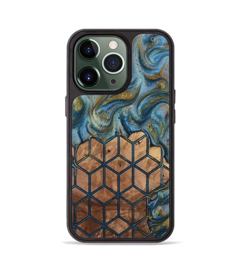 iPhone 13 Pro Wood Phone Case - Rubye (Pattern, 818436)