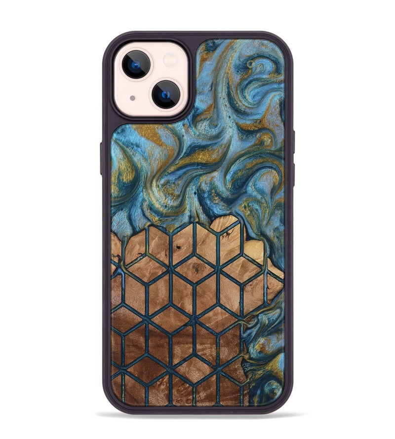 iPhone 14 Plus Wood Phone Case - Rubye (Pattern, 818436)