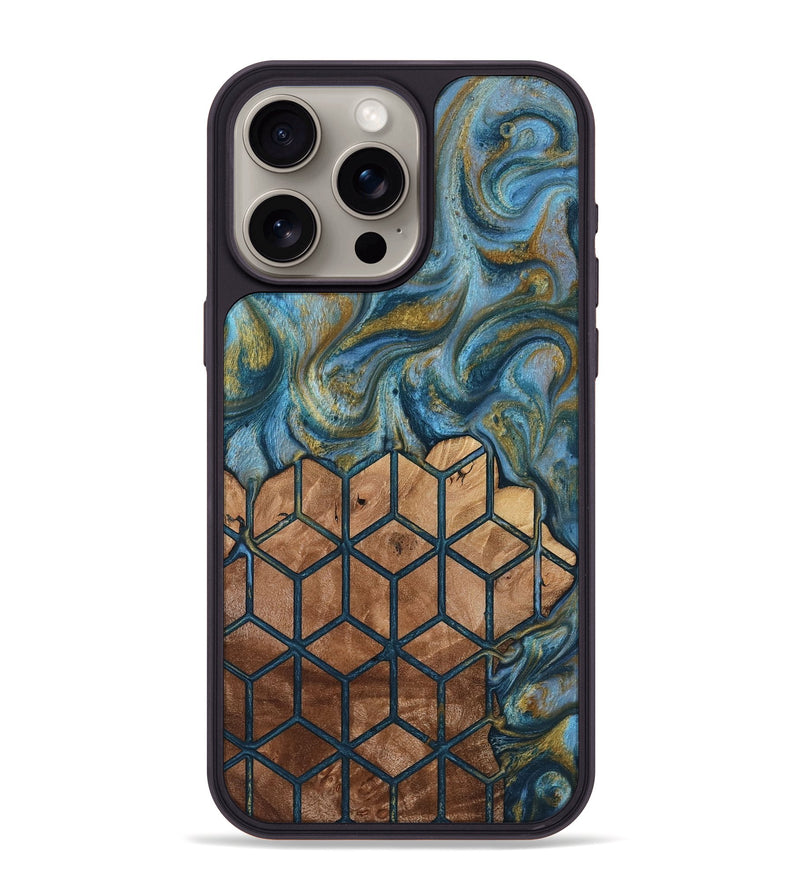 iPhone 15 Pro Max Wood Phone Case - Rubye (Pattern, 818436)