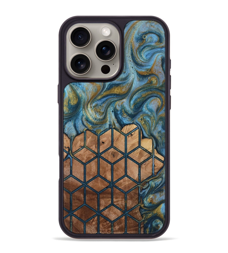iPhone 16 Pro Max Wood Phone Case - Rubye (Pattern, 818436)