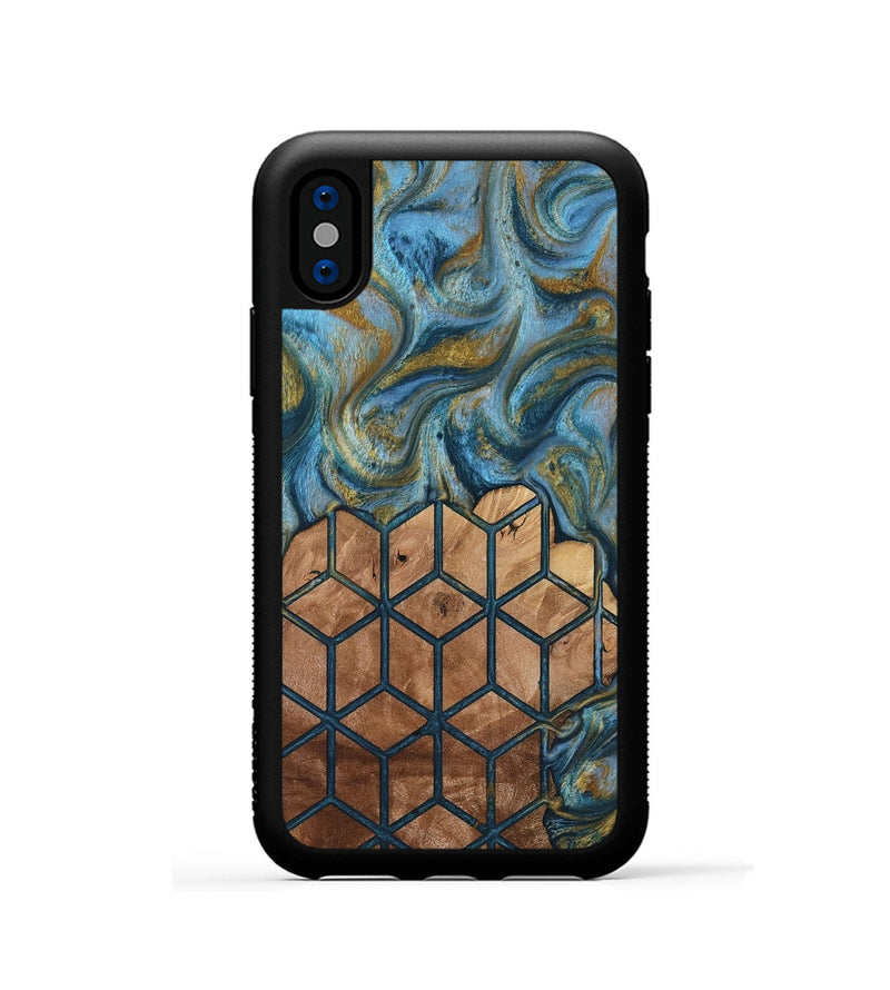 iPhone Xs Wood Phone Case - Rubye (Pattern, 818436)