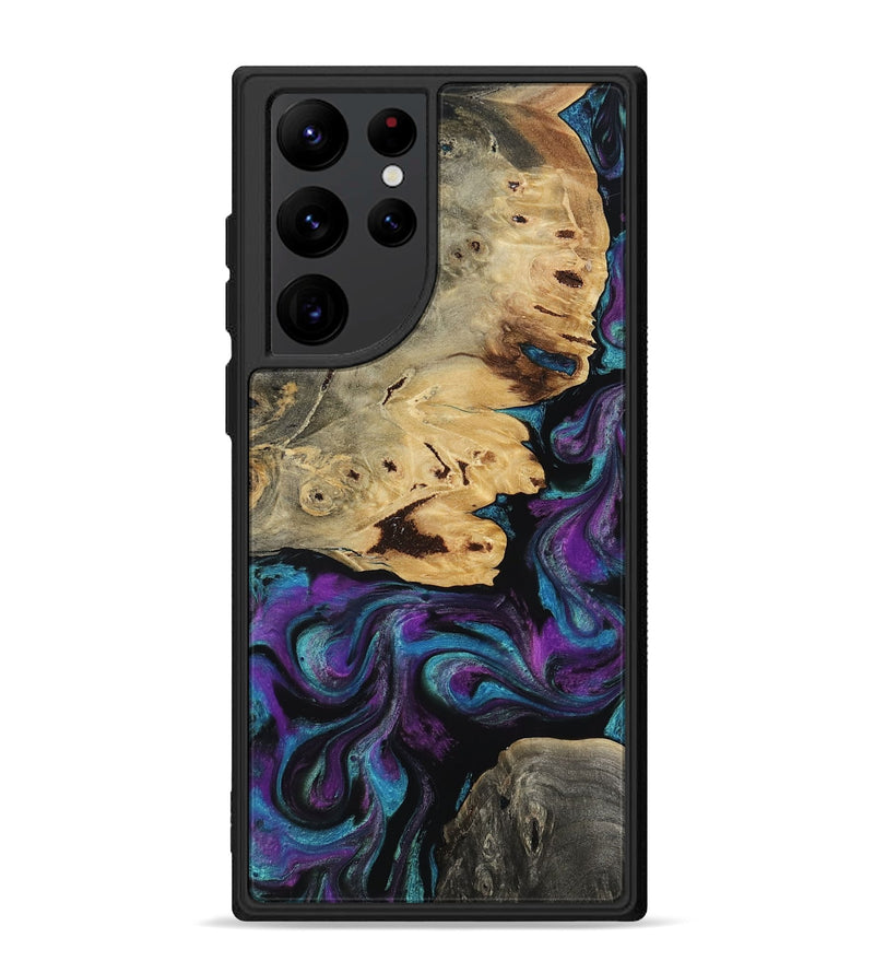 Galaxy S22 Ultra Wood Phone Case - Jamel (Purple, 818464)