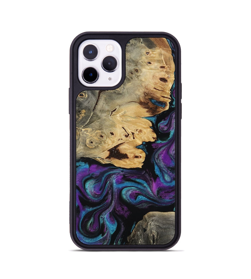 iPhone 11 Pro Wood Phone Case - Jamel (Purple, 818464)