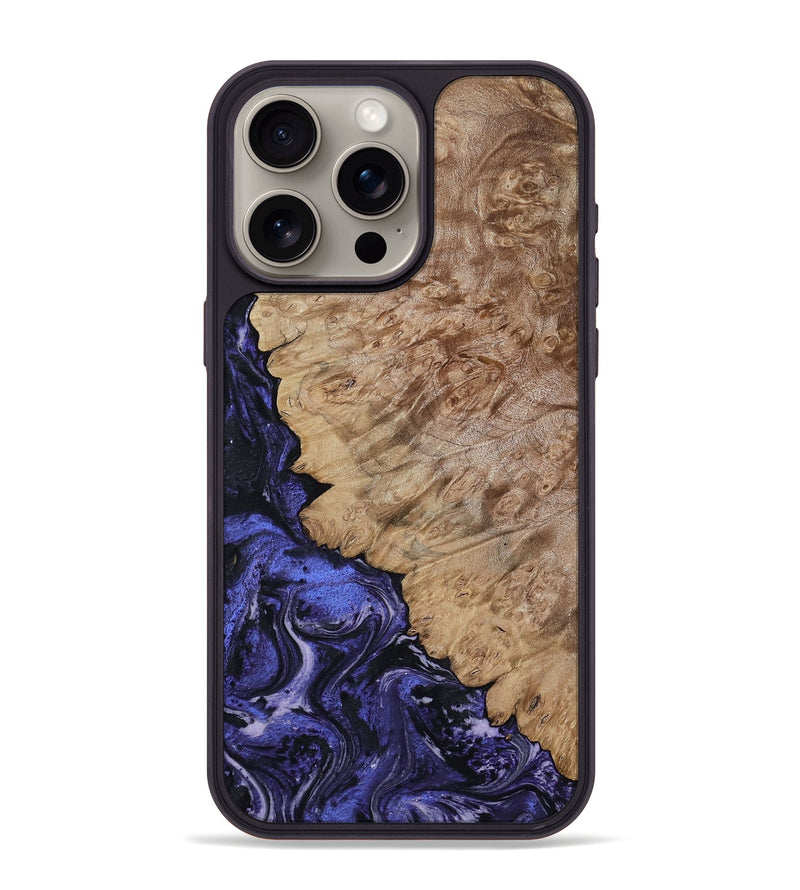 iPhone 15 Pro Max Wood Phone Case - Yazmin (Purple, 818468)
