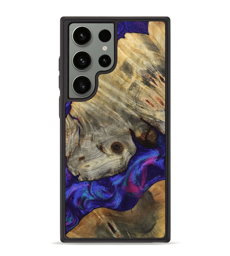 Galaxy S23 Ultra Wood Phone Case - Lilly (Purple, 818469)