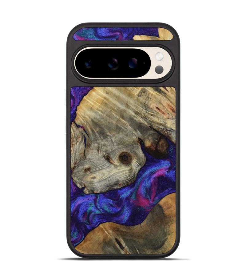 Pixel 10 Pro Wood Phone Case - Lilly (Purple, 818469)