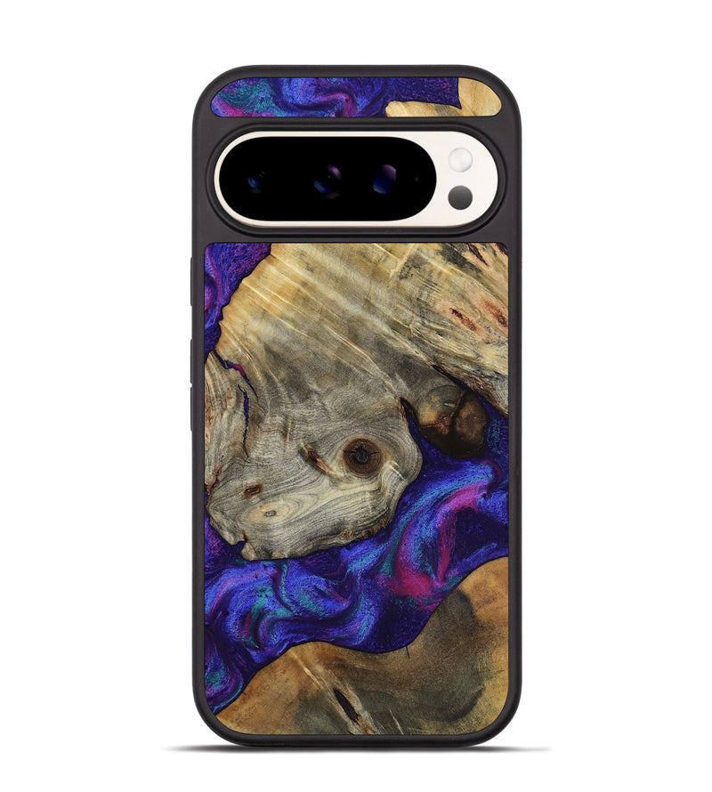 Pixel 9 Pro Wood Phone Case - Lilly (Purple, 818469)