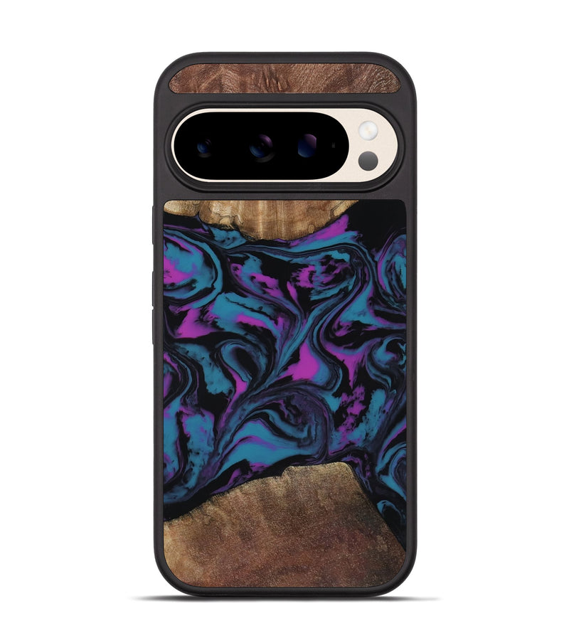 Pixel 10 Pro Wood Phone Case - Travis (Purple, 818470)
