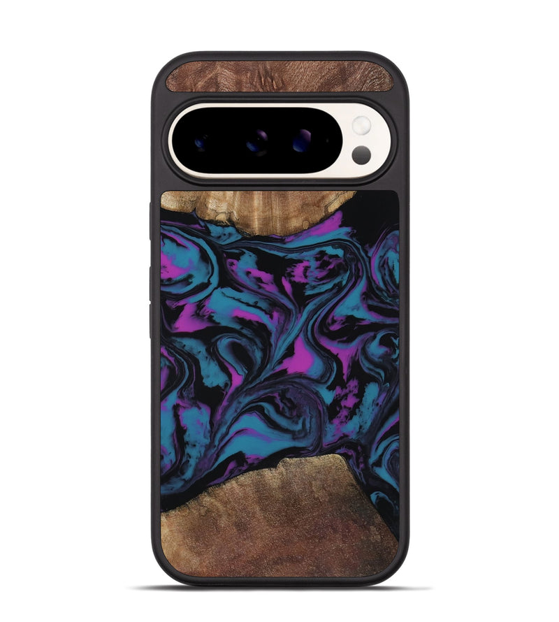 Pixel 9 Pro Wood Phone Case - Travis (Purple, 818470)
