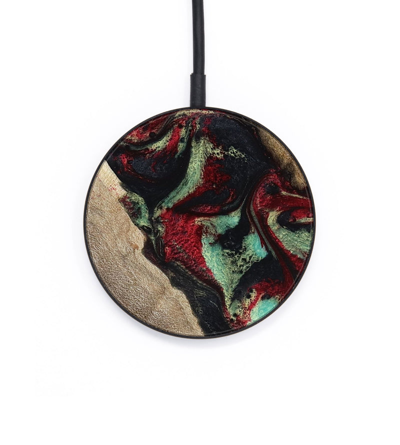 Circle Wood Wireless Charger - Michell (Red, 818476)